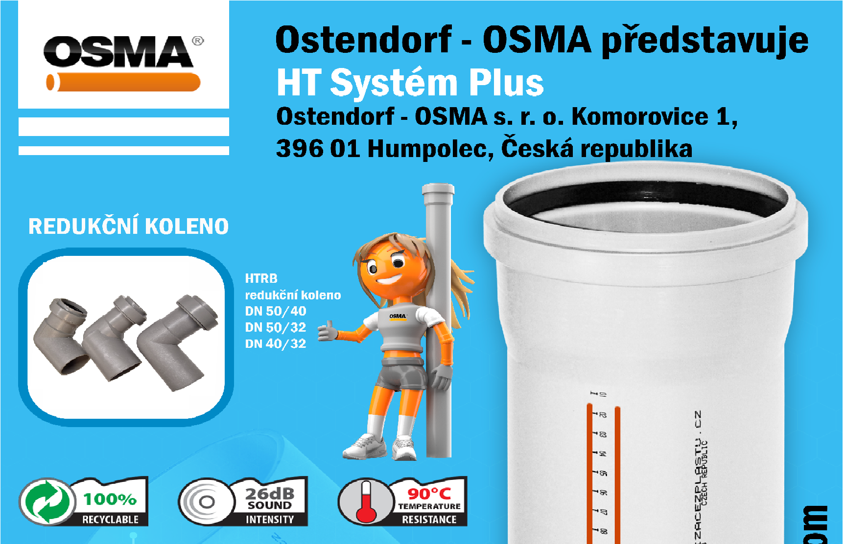 Redukované koleno HT systém PLUS