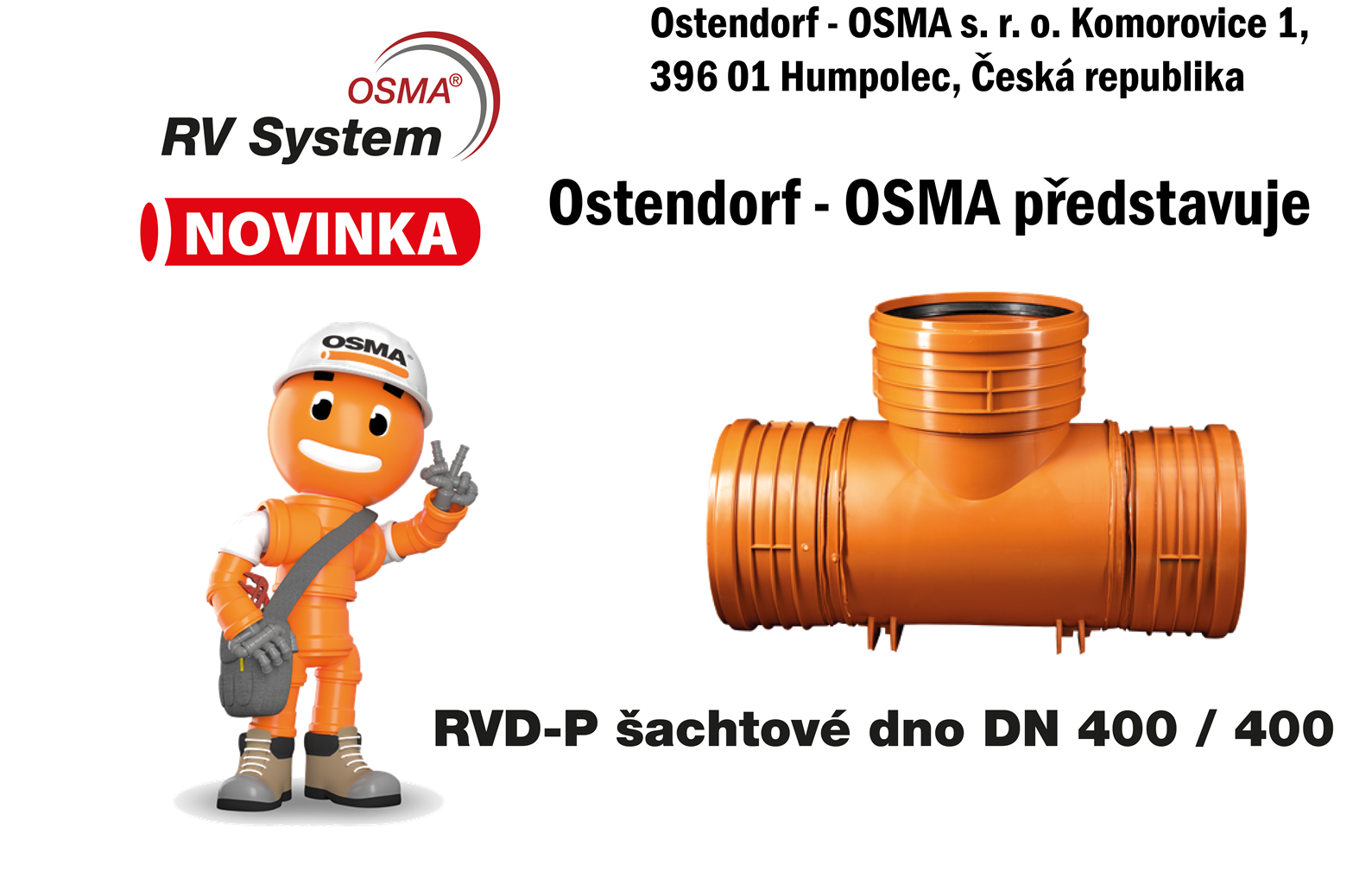Novinka RV Systém OSMA - RVDP DN 400/400